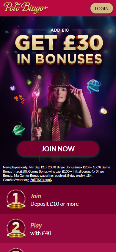 Polo Bingo Casino Mobile screenshot